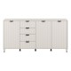 ΚΟΜΟΤΑ-ΜΠΟΥΦΕΣ BREST 4Κ4F CASHMERE-CASHMERE ΜΑΤ ΧΡΩΜΑ 183x40x91εκ