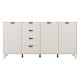 ΚΟΜΟΤΑ-ΜΠΟΥΦΕΣ BREST 4Κ4F CASHMERE-CASHMERE ΜΑΤ ΧΡΩΜΑ 183x40x91εκ