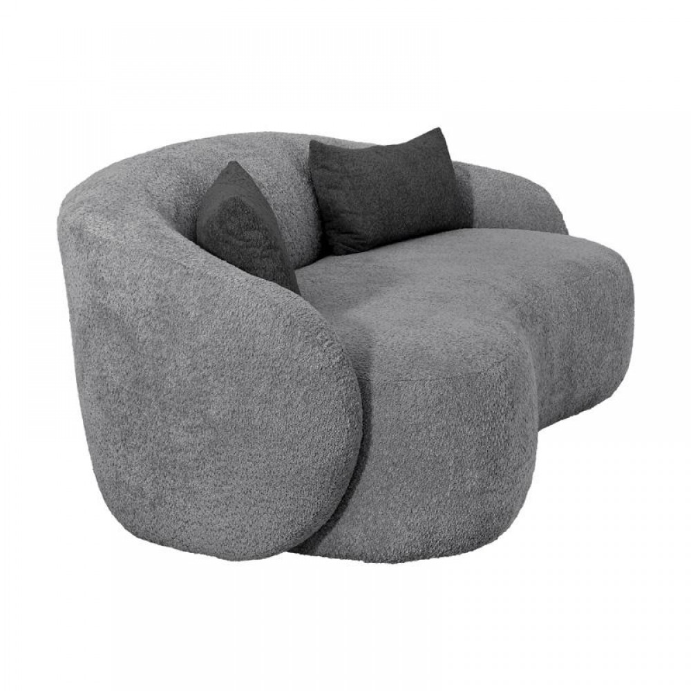ΚΑΝΑΠΕΣ ΤΡΙΘΕΣΙΟΣ Fylliana Simone ΓΚΡΙ ΧΡΩΜΑ 225x105x74εκ