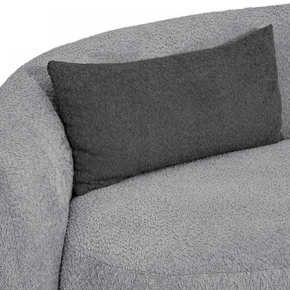 ΚΑΝΑΠΕΣ ΤΡΙΘΕΣΙΟΣ Fylliana Simone ΓΚΡΙ ΧΡΩΜΑ 225x105x74εκ