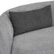ΚΑΝΑΠΕΣ ΤΡΙΘΕΣΙΟΣ Fylliana Simone ΓΚΡΙ ΧΡΩΜΑ 225x105x74εκ