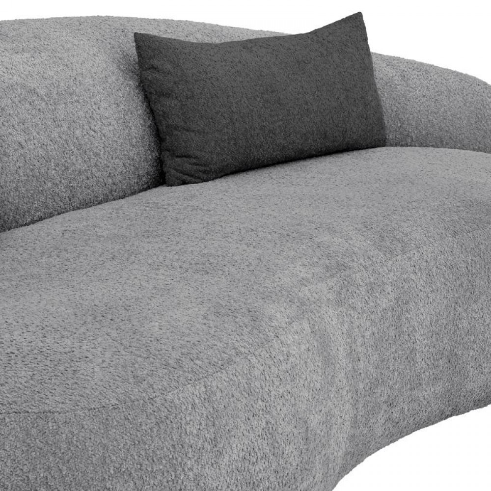 ΚΑΝΑΠΕΣ ΤΡΙΘΕΣΙΟΣ Fylliana Simone ΓΚΡΙ ΧΡΩΜΑ 225x105x74εκ