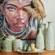 ΜΕΤΑΛΛΙΚΟ ΕΠΙΤΡΑΠΕΖΙΟ ΔΙΑΚΟΣΜΗΤΙΚΟ ΒΑΖΟ Fylliana FL364 MINT-ΛΕΥΚΟ ΧΡΩΜΑ 19x23εκ