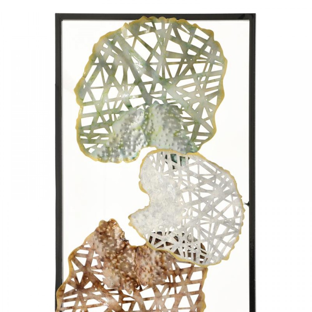 ΜΕΤΑΛΛΙΚΟ ΔΙΑΚΟΣΜΗΤΙΚΟ ΤΟΙΧΟΥ Fylliana Leafs  FL608 ΧΡΥΣΟ-ΓΚΡΙ-ΒΕΡΑΜΑΝ ΧΡΩΜΑ 31x4x90εκ