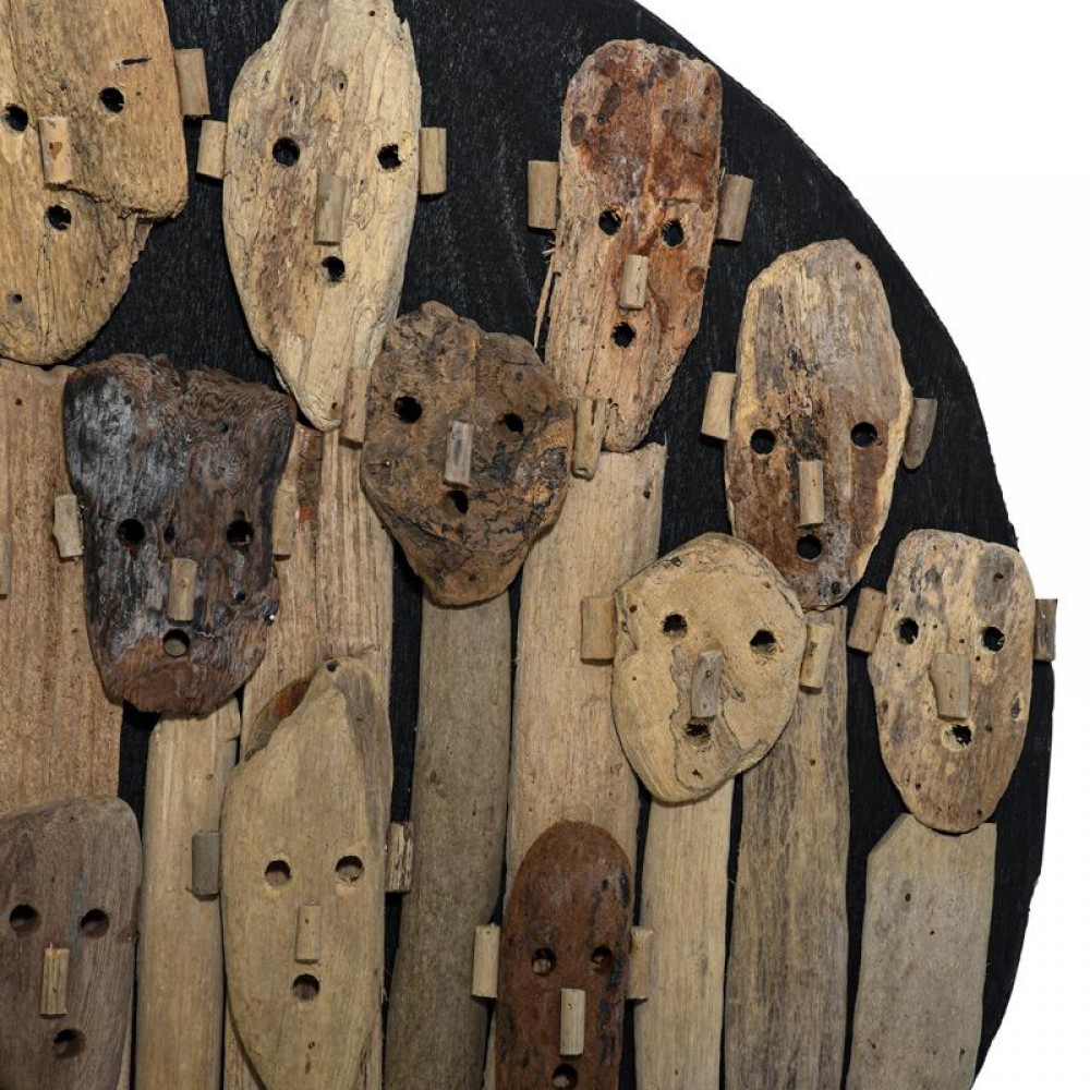 ΔΙΑΚΟΣΜΗΤΙΚΟ ΤΟΙΧΟΥ MASK Fylliana ΑΠΟ ΘΑΛΑΣΣΟΞΥΛΟ ΧΡΩΜΑ ΦΥΣΙΚΟ 60x60x8εκ