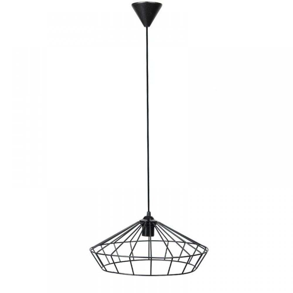 ΜΟΝΟΦΩΤΟ ΚΡΕΜΑΣΤΟ ΦΩΤΙΣΤΙΚΟ ΟΡΟΦΗΣ ΜΕΤΑΛΛΙΚΟ Fylliana ΜΑΥΡΟ ΧΡΩΜΑ Ε27 36x75εκ