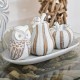ΕΠΙΤΡΑΠΕΖΙΟ ΔΙΑΚΟΣΜΗΤΙΚΟ ΜΗΛΟ Fylliana FL1374 POLYRESIN ΛΕΥΚΟ-ΧΡΥΣΟ 13x13εκ