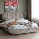 ΔΙΠΛΟ ΚΡΕΒΑΤΙ Fylliana New Amsterdam ΜΠΕΖ ΧΡΩΜΑ ΥΦΑΣΜΑΤΟΣ 160x208x124εκ (160x200)