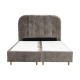 ΔΙΠΛΟ ΚΡΕΒΑΤΙ Fylliana New Amsterdam ΜΠΕΖ ΧΡΩΜΑ ΥΦΑΣΜΑΤΟΣ 160x208x124εκ (160x200)