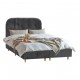 ΔΙΠΛΟ ΚΡΕΒΑΤΙ Fylliana New Amsterdam ΓΚΡΙ ΧΡΩΜΑ ΥΦΑΣΜΑΤΟΣ 160x208x124εκ (160x200)
