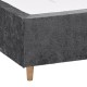 ΔΙΠΛΟ ΚΡΕΒΑΤΙ Fylliana New Amsterdam ΓΚΡΙ ΧΡΩΜΑ ΥΦΑΣΜΑΤΟΣ 160x208x124εκ (160x200)