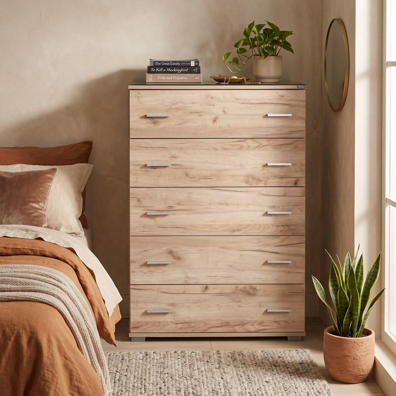 ΣΥΡΤΑΡΙΕΡΑ Fylliana Imperium 5F GREY OAK ΧΡΩΜΑ 90x44x127εκ