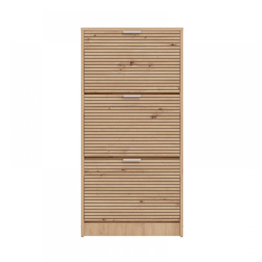 ΠΑΠΟΥΤΣΟΘΗΚΗ Base 13 ARTISAN OAK-ARTISAN OAK ΜΕ ΜΑΥΡΕΣ ΓΡΑΜΜΕΣ-ΜΑΥΡΟ 58x18x119εκ