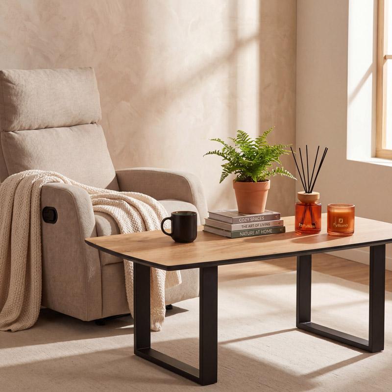 ΤΡΑΠΕΖΑΚΙ ΣΑΛΟΝΙΟΥ Fylliana Action ARTISAN ΧΡΩΜΑ 120x60x45εκ