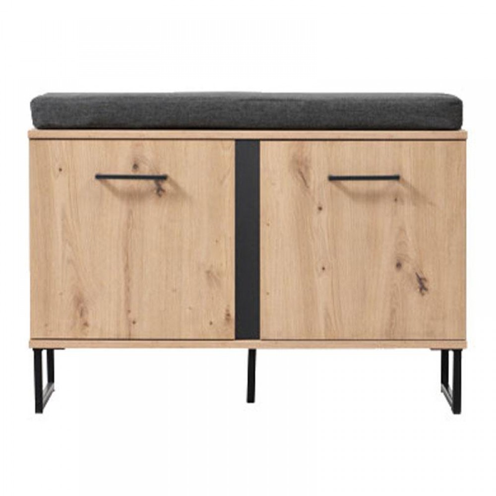 ΕΠΙΠΛΟ ΧΩΛ SARDINIA KOM ARTISAN OAK / ΜΑΥΡΟ 84,5x35x54,5εκ