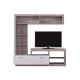 ΚΕΝΤΡΟ ΨΥΧΑΓΩΓΙΑΣ-ΣΥΝΘΕΣΗ GLEN GREY OAK/ΛΕΥΚΟ 170x41x170εκ