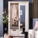 ΕΠΙΠΛΟ ΧΩΛ KENT PS GREY OAK-ΛΕΥΚΟ OAK ΧΡΩΜΑ 114x37x195εκ