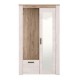 ΕΠΙΠΛΟ ΧΩΛ KENT PS GREY OAK-ΛΕΥΚΟ OAK ΧΡΩΜΑ 114x37x195εκ