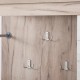 ΕΠΙΠΛΟ ΧΩΛ KENT PS GREY OAK-ΛΕΥΚΟ OAK ΧΡΩΜΑ 114x37x195εκ