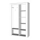 ΕΠΙΠΛΟ ΧΩΛ KENT PS GREY OAK-ΛΕΥΚΟ OAK ΧΡΩΜΑ 114x37x195εκ