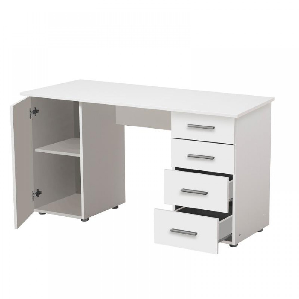 ΓΡΑΦΕΙΟ LIBER ΛΕΥΚΟ 135x50x75,5εκ