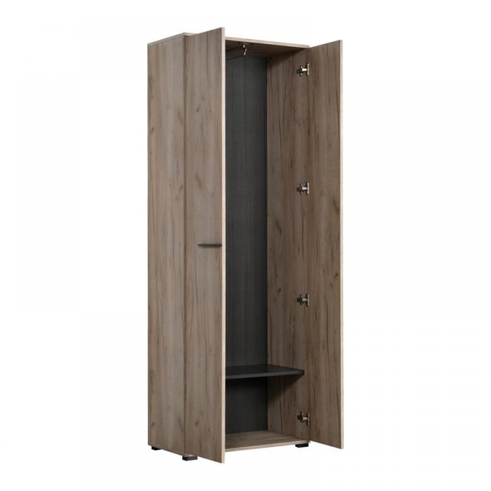 ΕΠΙΠΛΟ ΧΩΛ LORCA GREY OAK / ΜΑΥΡΟ 67x40x195εκ fxtr