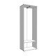 ΕΠΙΠΛΟ ΧΩΛ LORCA GREY OAK / ΜΑΥΡΟ 67x40x195εκ fxtr