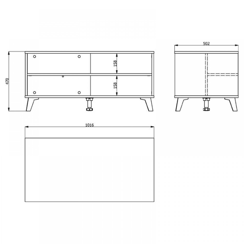 ΤΡΑΠΕΖΙ ΣΑΛΟΝΙΟΥ UMBRIA KS GREY OAK-ΜΑΥΡΟ 101x50x47εκ