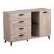 ΚΟΜΟΤΑ-ΜΠΟΥΦΕΣ UMBRIA 3K4F GREY OAK-ΜΑΥΡΟ 137x40x90εκ
