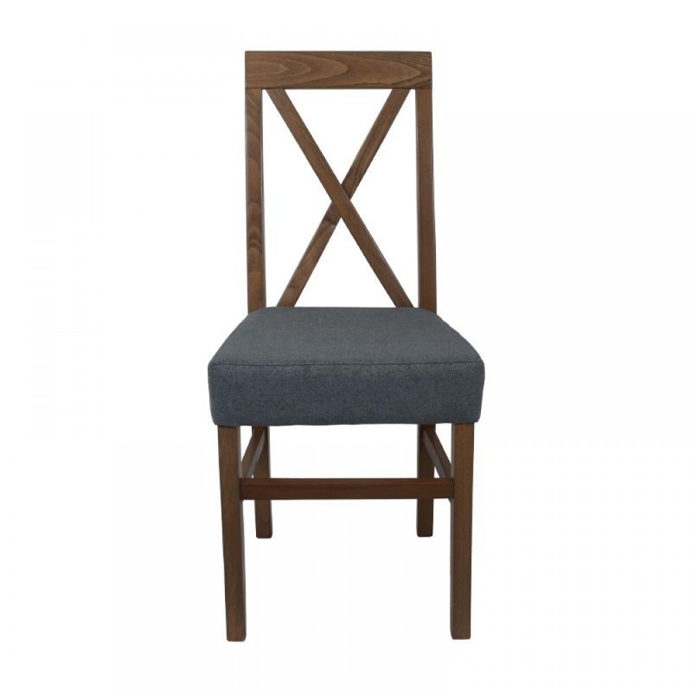ΚΑΡΕΚΛΑ ΤΡΑΠΕΖΑΡΙΑΣ Fylliana TX GREY OAK-ΣΙΕΛ 43x44x98εκ