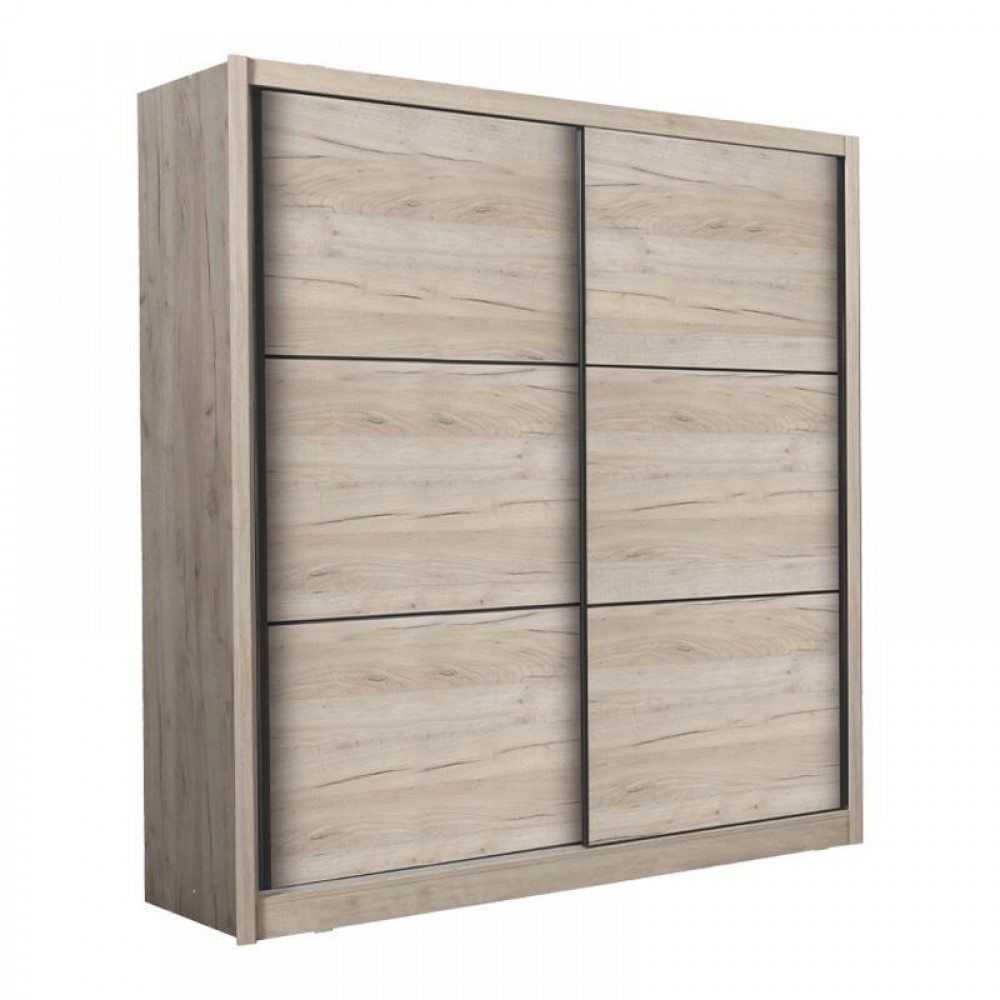 ΝΤΟΥΛΑΠΑ NAVARA 215 GREY OAK 213x60x215,5εκ