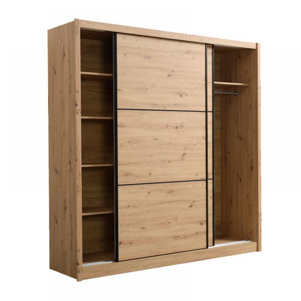 ΝΤΟΥΛΑΠΑ NAVARA 215 ΑRTISAN OAK 213x60x215,5εκ