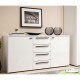 ΚΟΜΟΤΑ-ΜΠΟΥΦΕΣ KSANTI 3K4F ΛΕΥΚΗ-ΛΕΥΚΗ ΛΑΚΑ 163x40x80.5εκ