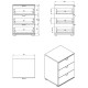 ΚΟΜΟΔΙΝΟ DUERO 3F ARTISAN OAK 45x40x63εκ