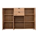 ΚΟΜΟΤΑ-ΜΠΟΥΦΕΣ DUERO 3K2F ARTISAN OAK 135x40x95εκ