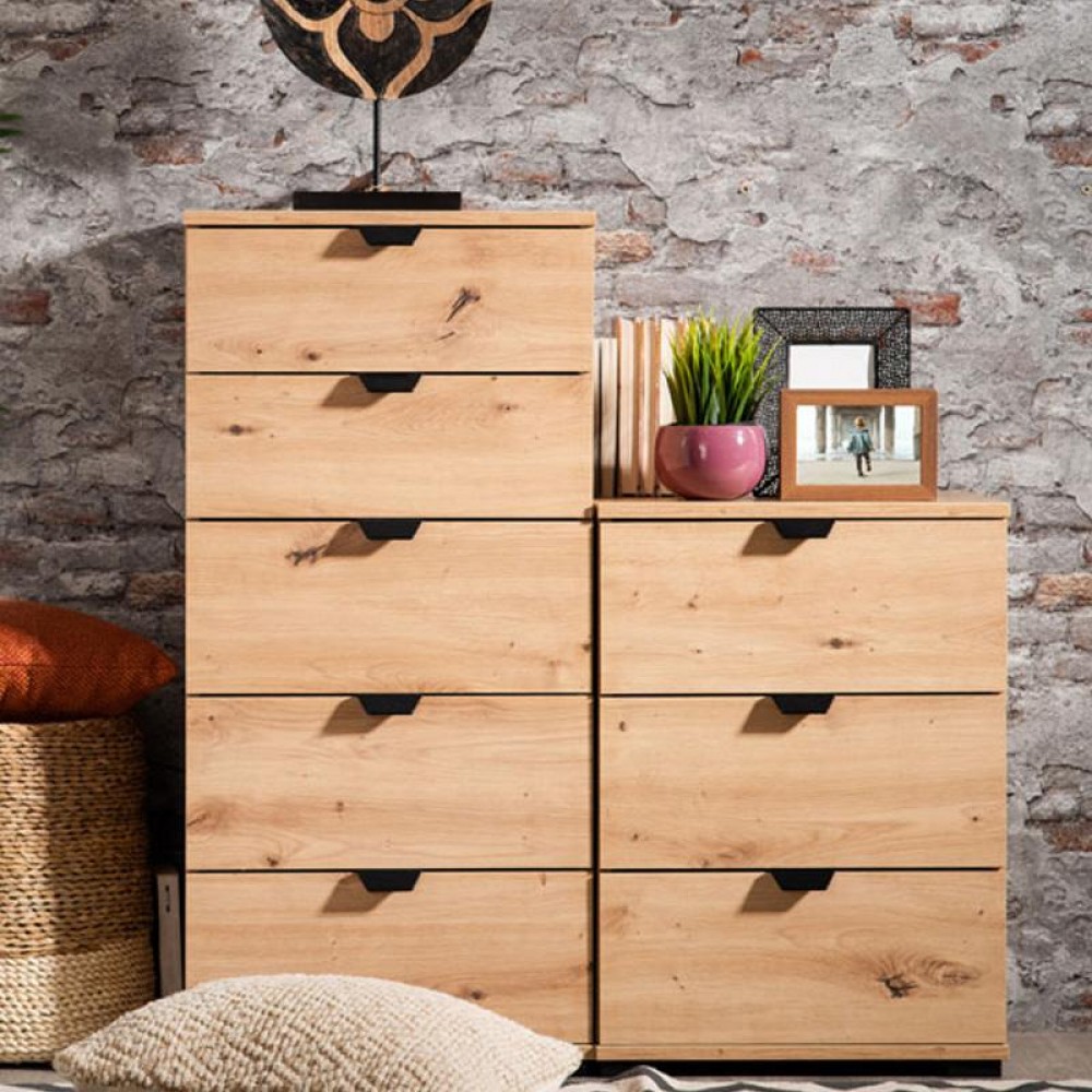 ΚΟΜΟΤΑ-ΣΥΡΤΑΡΙΕΡΑ DUERO 5F 45 ARTISAN OAK 45x40x95εκ
