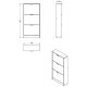ΠΑΠΟΥΤΣΟΘΗΚΗ Base 14 SONOMA 58x18x155,5εκ