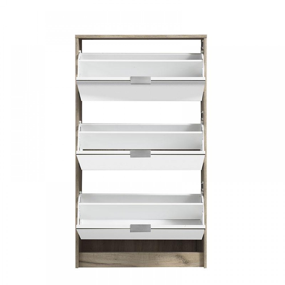 ΠΑΠΟΥΤΣΟΘΗΚΗ Hugo 23 Grey Oak ΜΕ ΚΑΘΡΕΦΤΗ 67x28x119εκ