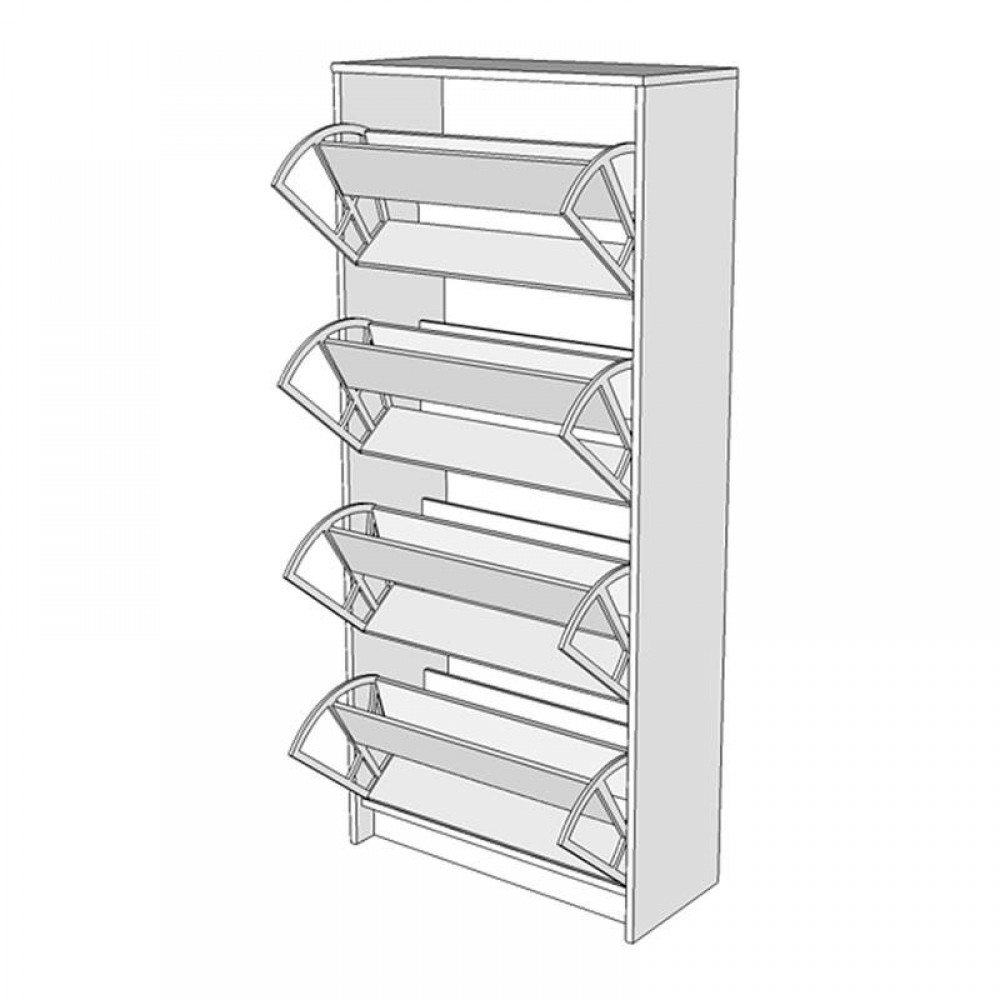 ΠΑΠΟΥΤΣΟΘΗΚΗ Hugo 24 Sonoma ΜΕ ΚΑΘΡΕΦΤΗ 67x28x155εκ