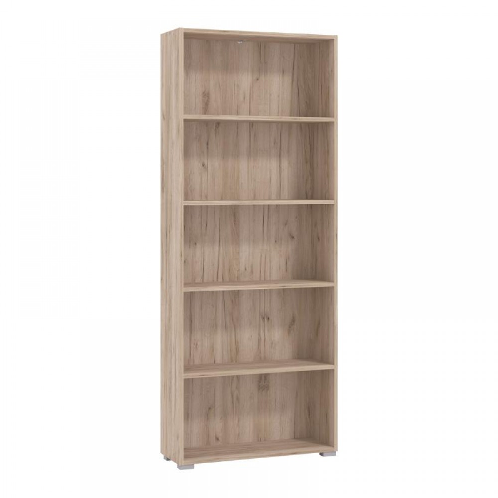 ΒΙΒΛΙΟΘΗΚΗ TOMAR 5 GREY OAK 70x24,5x176,5εκ