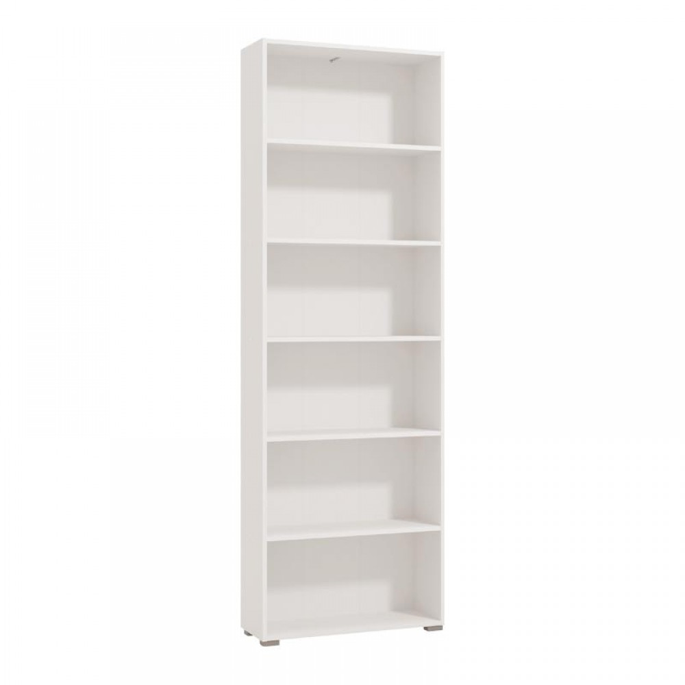 ΒΙΒΛΙΟΘΗΚΗ TOMAR 6 ΛΕΥΚΟ 70x24,5x211,5εκ