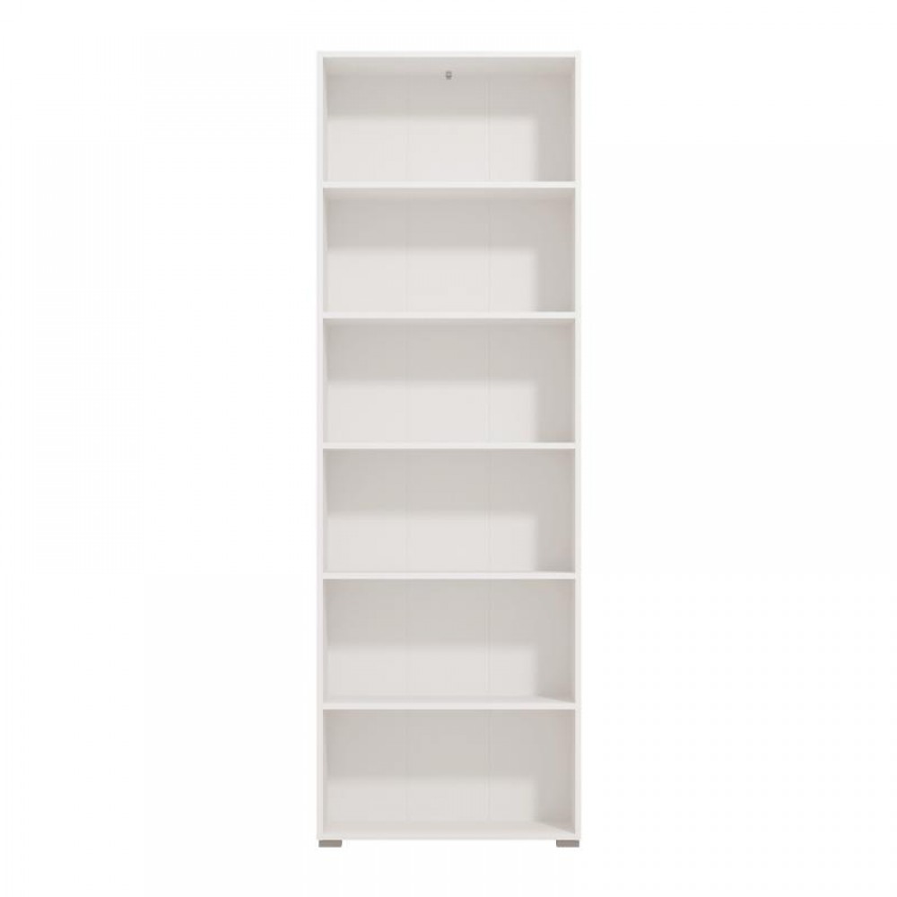 ΒΙΒΛΙΟΘΗΚΗ TOMAR 6 ΛΕΥΚΟ 70x24,5x211,5εκ