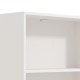ΒΙΒΛΙΟΘΗΚΗ TOMAR 6 ΛΕΥΚΟ 70x24,5x211,5εκ