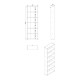 ΒΙΒΛΙΟΘΗΚΗ TOMAR 6 ΛΕΥΚΟ 70x24,5x211,5εκ