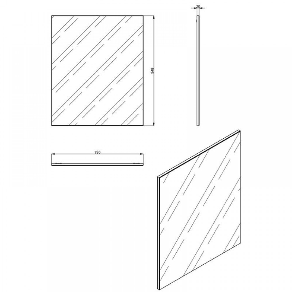 ΚΑΘΡΕΦΤΗΣ Beny OG 79x2x95εκ