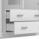 ΝΤΟΥΛΑΠΑ HANA 4K2F2O ΛΕΥΚΟ 160x52x205εκ