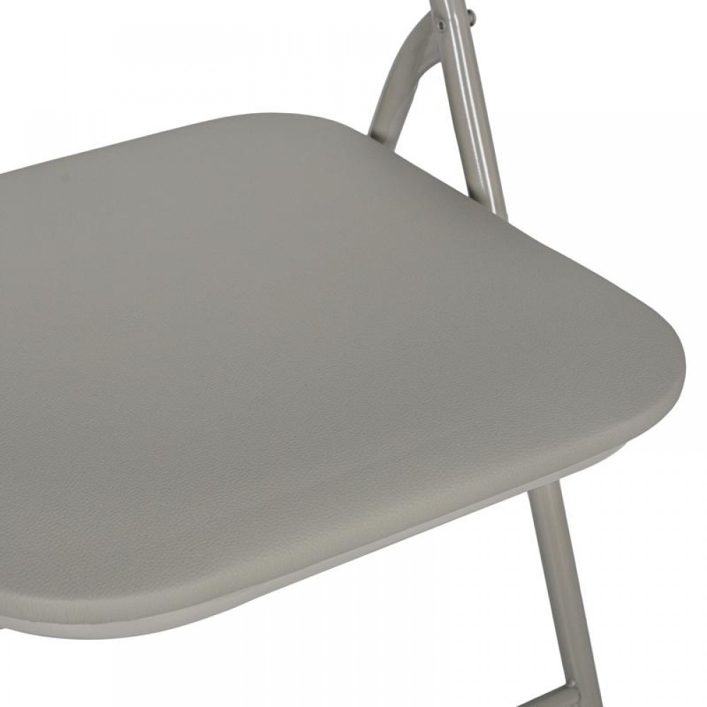 ΜΕΤΑΛΛΙΚΗ ΑΝΑΔΙΠΛΟΥΜΕΝΗ ΚΑΡΕΚΛΑ Fylliana FL758 ΓΚΡΙ ΧΡΩΜΑ 43x44x78εκ