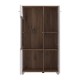 ΒΙΤΡΙΝΑ BURGUNDY 2K VS1 140 ΛΕΥΚΟ-FLAGSTAFF OAK-ΛΕΥΚΟ HIGH GLOSS FOIL 78,5x40x139,5εκ s.p.k