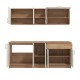 ΚΟΥΖΙΝΑ TAMARA 200 ARTISAN OAK-ΛΕΥΚΟ OAK 200x46x200εκ