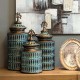 ΚΕΡΑΜΙΚΟ ΒΑΖΟ Fylliana 818696 ΜΠΡΟΝΖΕ 16x16x34εκ